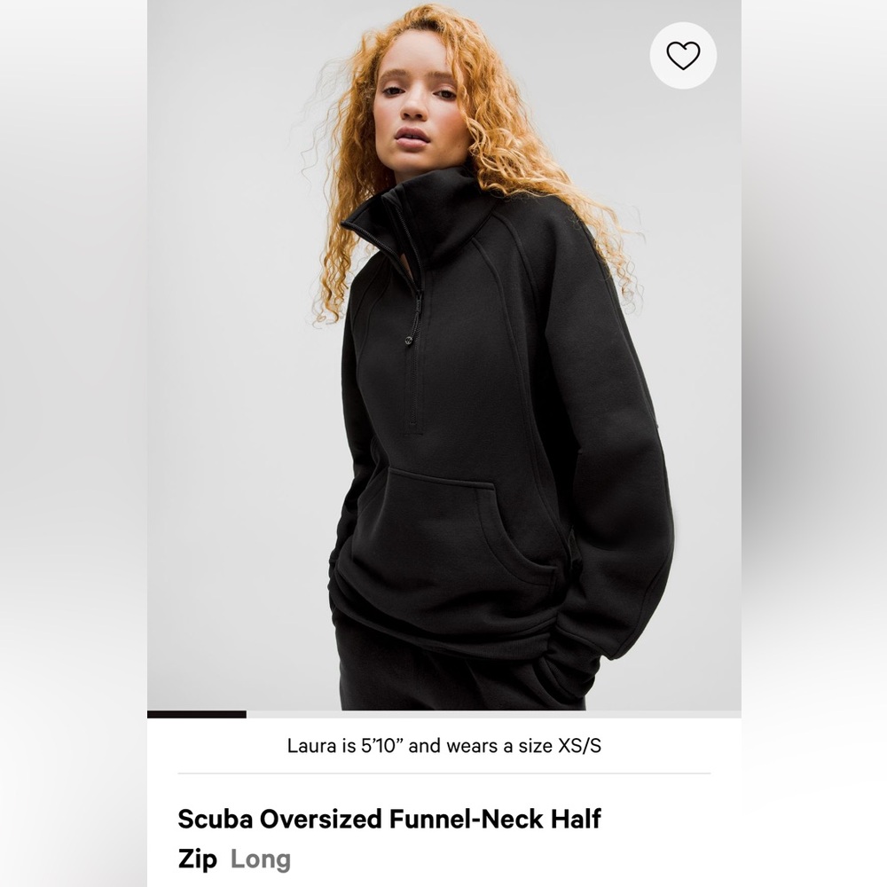 lululemon Scuba Oversized Funnel-Neck Half-Zip Long